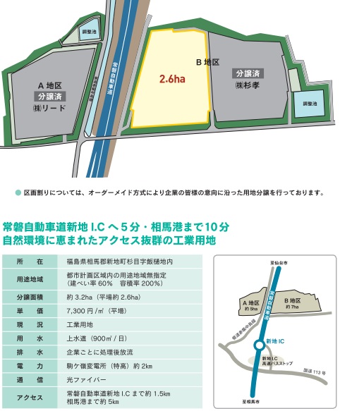 新地南工業団地　詳細